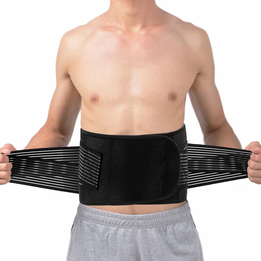Abdominal Binder with EVA Protective Board, Adjustable Compression Support Belt for Post Surgery and Postpartum Recovery (Medium)