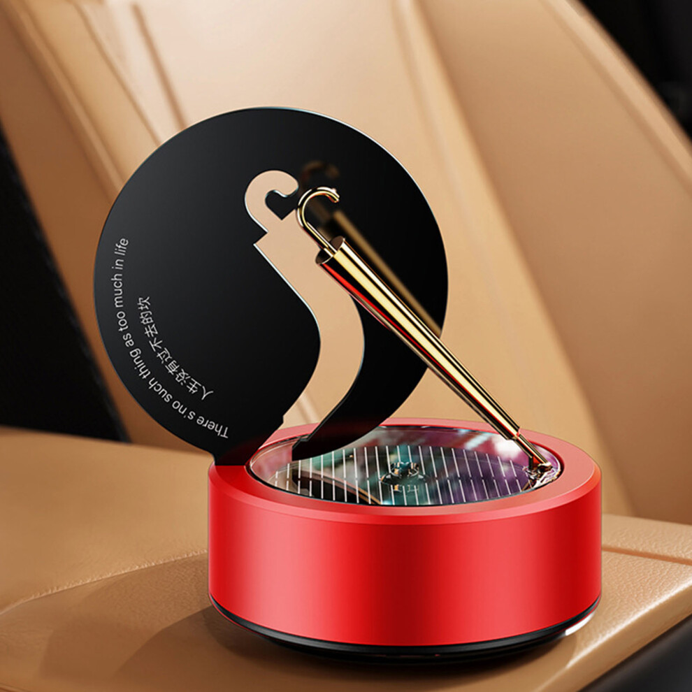 Car Aromatherapy Solar Diffuser With Essential Oil, Ocean Flavor, Red 4271389839321