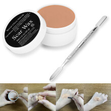 Scar Wax 1.6oz Special Effects Makeup Kit with Spatula for Halloween, Theatre and Cosplay