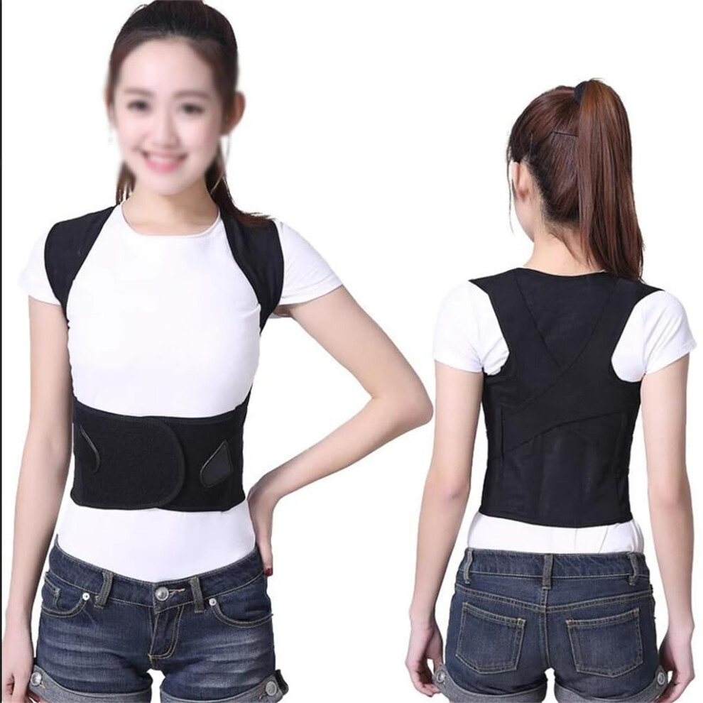 Posture Corrector Adjustable Back Support Brace for Adults Ergonomic Spinal Alignment Belt XXL