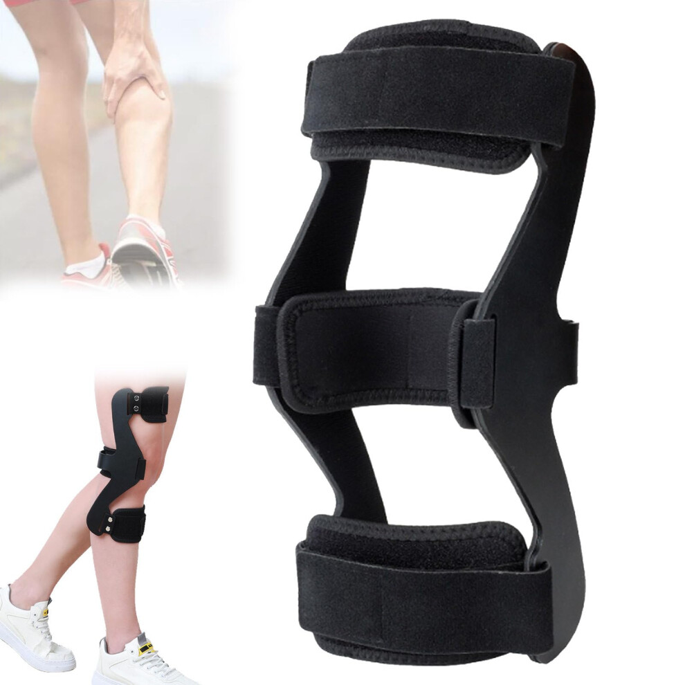 Knee Immobilizer Brace, Adjustable Aluminum Support for Arthritis Pain Relief and Joint Stability