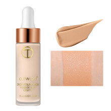 BB Cream Primer with Mushroom Puff, Hydrating Brightening Foundation for Natural Lightweight Coverage