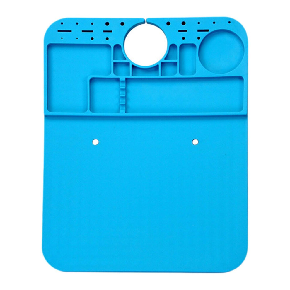Soldering Mat Heat Resistant Silicone Work Mat With Parts Organizer For Electronics 20.5X26cm 9073542592273