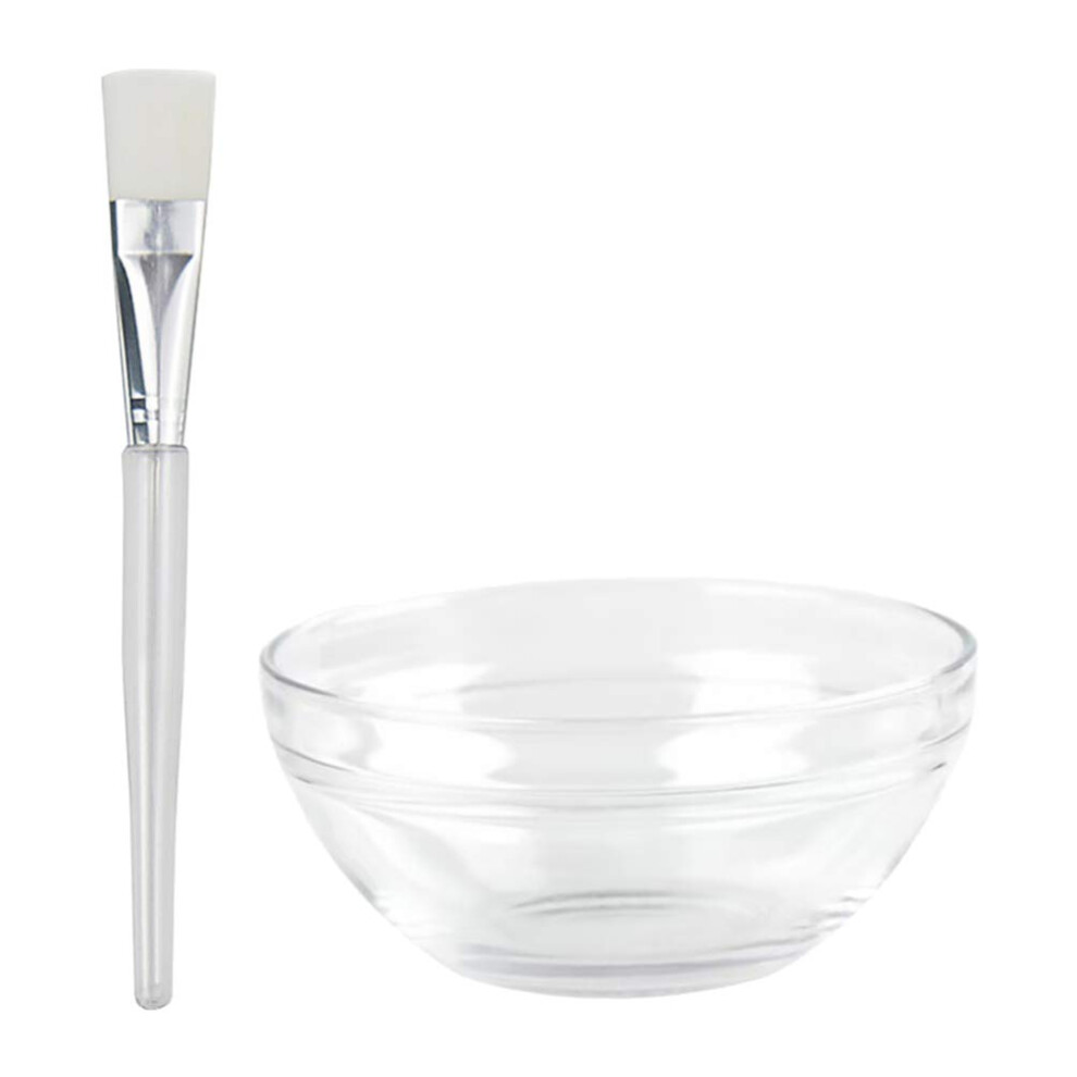 Face Mask Mixing Bowl Set with SkinFriendly Silicone Brush, Washable Reusable DIY Applicator Kit
