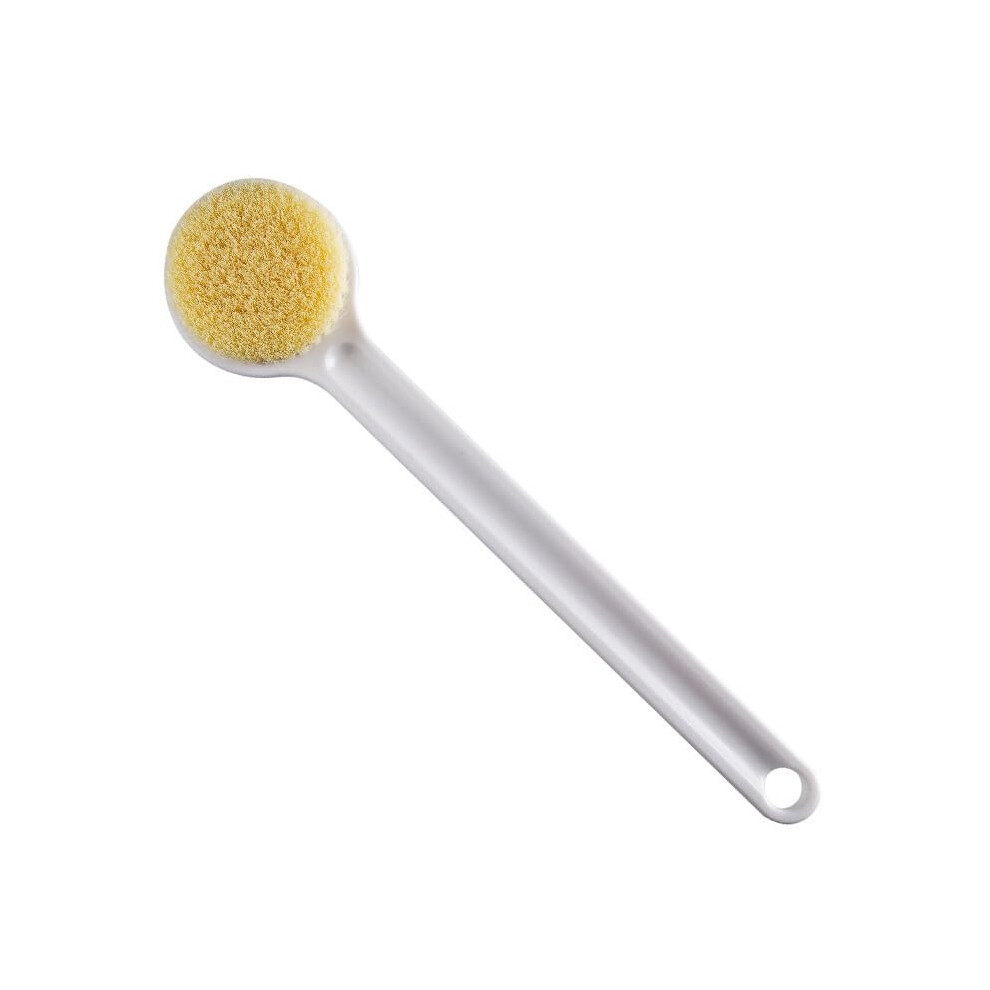 Bath Body Brush with Long Handle for Shower, Soft Bristle Back Scrubber for Exfoliating and Cleaning