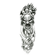 Extra Large Waterproof Full Sleeve Temporary Tattoos for Adults, Realistic Long Lasting Arm Stickers