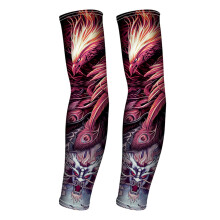 Tattoo Arm Sleeves UPF 50+ Sun Protection Cooling Breathable Fabric for Men Women Outdoor Sports
