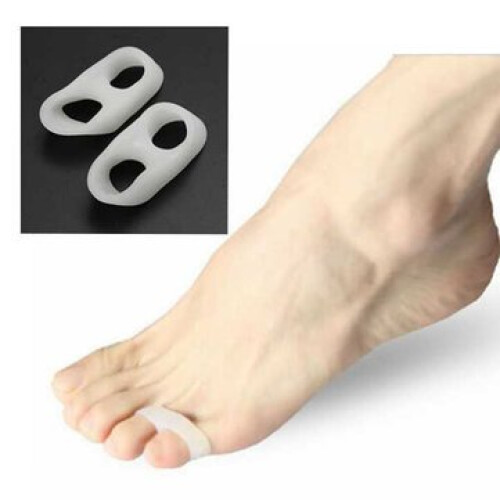 Silicone Toe Separators 2Pcs Soft Gel Bunion Corrector Thick Comfortable Toe Spacers for Foot Alignment