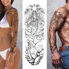Temporary Tattoo Sleeve Full Arm Coverage 3D Realistic Waterproof Long Lasting Fake Tattoo for Adults
