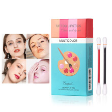 20Pcs Preloaded Lipstick Cotton Swabs, Hygienic Single Use Travel Lip Applicators, 05 Mix Colors