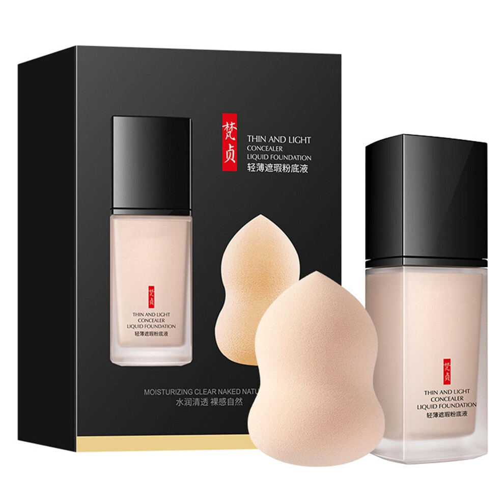 Long Lasting Waterproof Matte Liquid Foundation 30ml Oil Control for Oily Skin Seamless Coverage