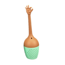 Silicone Tea Infuser Multi Color Food Grade Hand Gesture Design