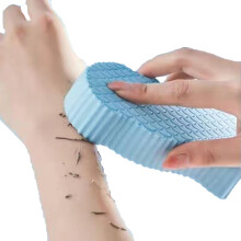 Exfoliating Bath Sponge Blue 3D Soft Texture Body Exfoliating Sponge Gentle Dead Skin Remover Reusable