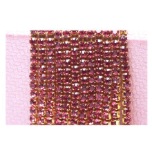 10M Kristall Strass Kette 2Mm Zum Für Schmuck Diy
