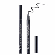 Waterproof Long Lasting Black Liquid Eyeliner Pen with Precise Tip and Bold Carbon Black Color