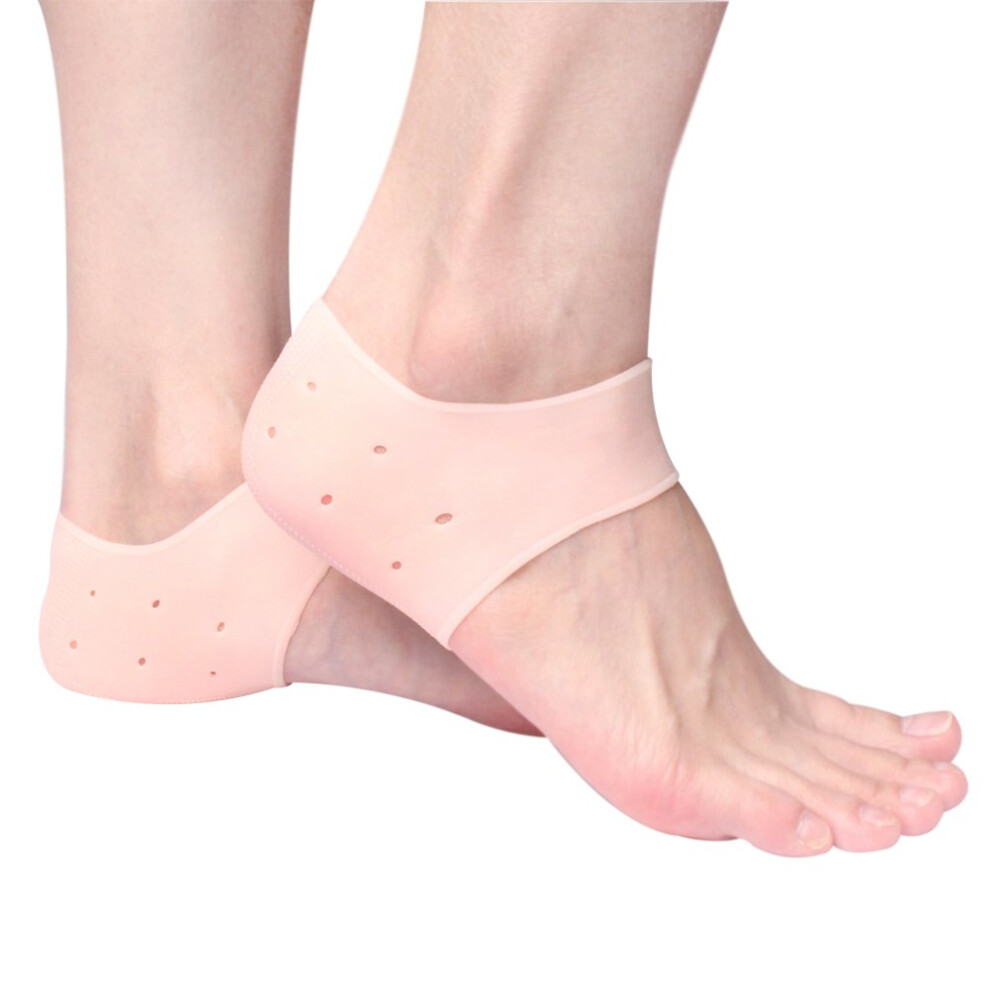 Heel Protector Socks with Moisturizing Gel Cushion for Cracked Heels and Plantar Fasciitis Relief