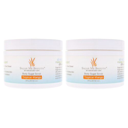 Körper-Zuckerpeeling – Tropische Mango von Sugar Me Smooth – 252 g – 2er-Pack