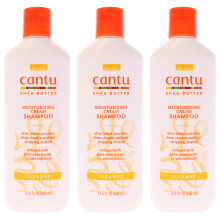 Shea Butter Feuchtigkeitsspendendes Creme-Shampoo von Cantu – 383 ml – 3er-Pack
