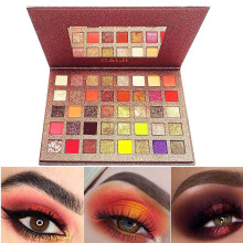 40 Color Eyeshadow Palette Waterproof Long Wear Matte Shimmer Glitter Pigment Gift Set