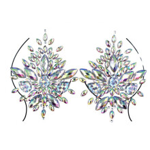 Body Gem Stickers for Women Festival and Party, Reusable Rhinestone Chest and Face Jewelry
