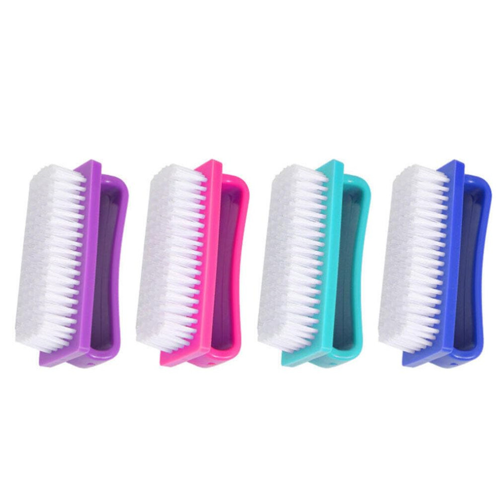 Nail Cleaning Brush Set with Ergonomic Grip and Detachable Head for Manicure and Pedicure