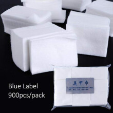 Gel Polish Remover Pads 900pcs Blue Label #957 Lint  Nail Wipes for Salon Manicure Cleaning