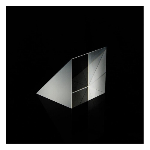 Optical Right Angle Prism 30x30x30mm with Oblique Mirror Coating for Total Internal Reflection and Precision Optics