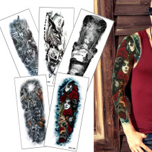 5 Sheets Waterproof Full Arm Temporary Tattoo Sleeve Stickers for Men and Women
