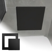 SelfAdhesive Drywall Access Panel 24x18.5cm Black Plastic Door for Laundry Chute or Fuse Box Easy Access Design