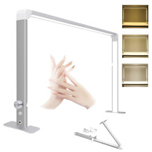 LED Nail Desk Lamp 36W Foldable Square Head with CRI 90+ True Colors and Adjustable Brightness
