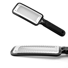 Professional Pedicure Foot File Stainless Steel Callus Remover with Ergonomic Grip for Smooth Feet