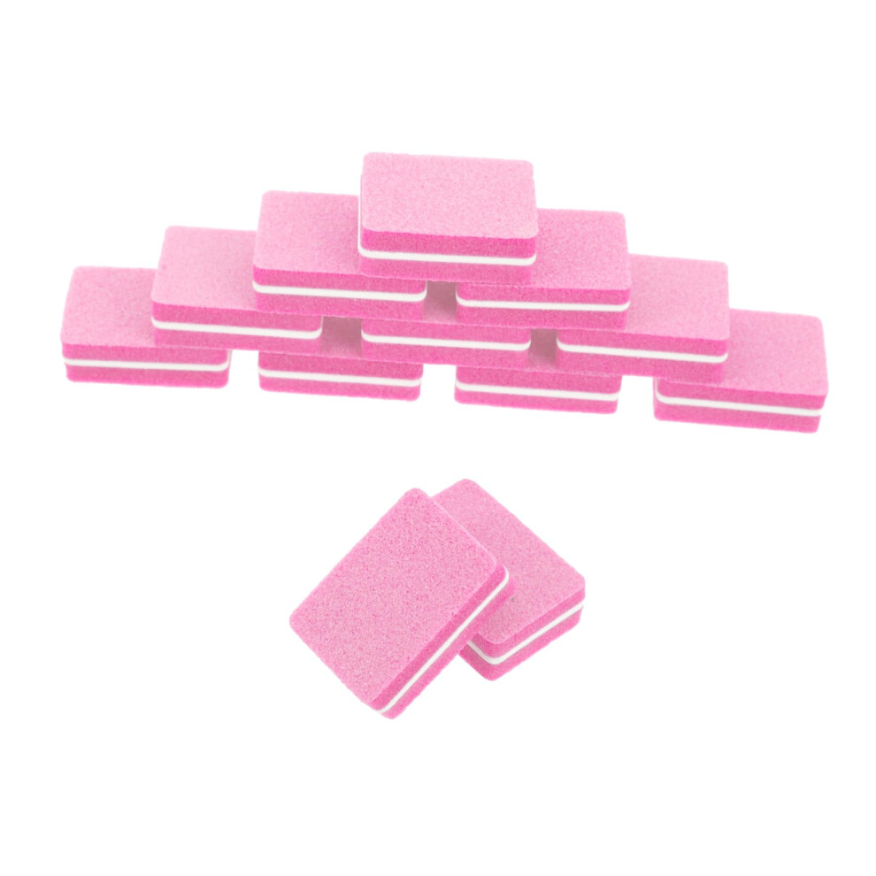 50pcs Mini Sponge Nail Buffer Block for Manicure Sanding and Polishing Natural or Acrylic Nails