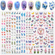 Butterfly Nail Stickers 12 Styles SelfAdhesive 3D Nail Art Decals for Manicure and Pedicure