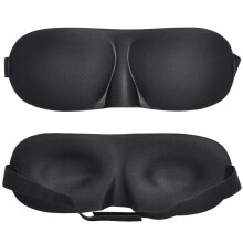 Sleep Mask with Ergonomic Contour Fit for Light Blocking, Adjustable Eye Mask for Travel and Naps