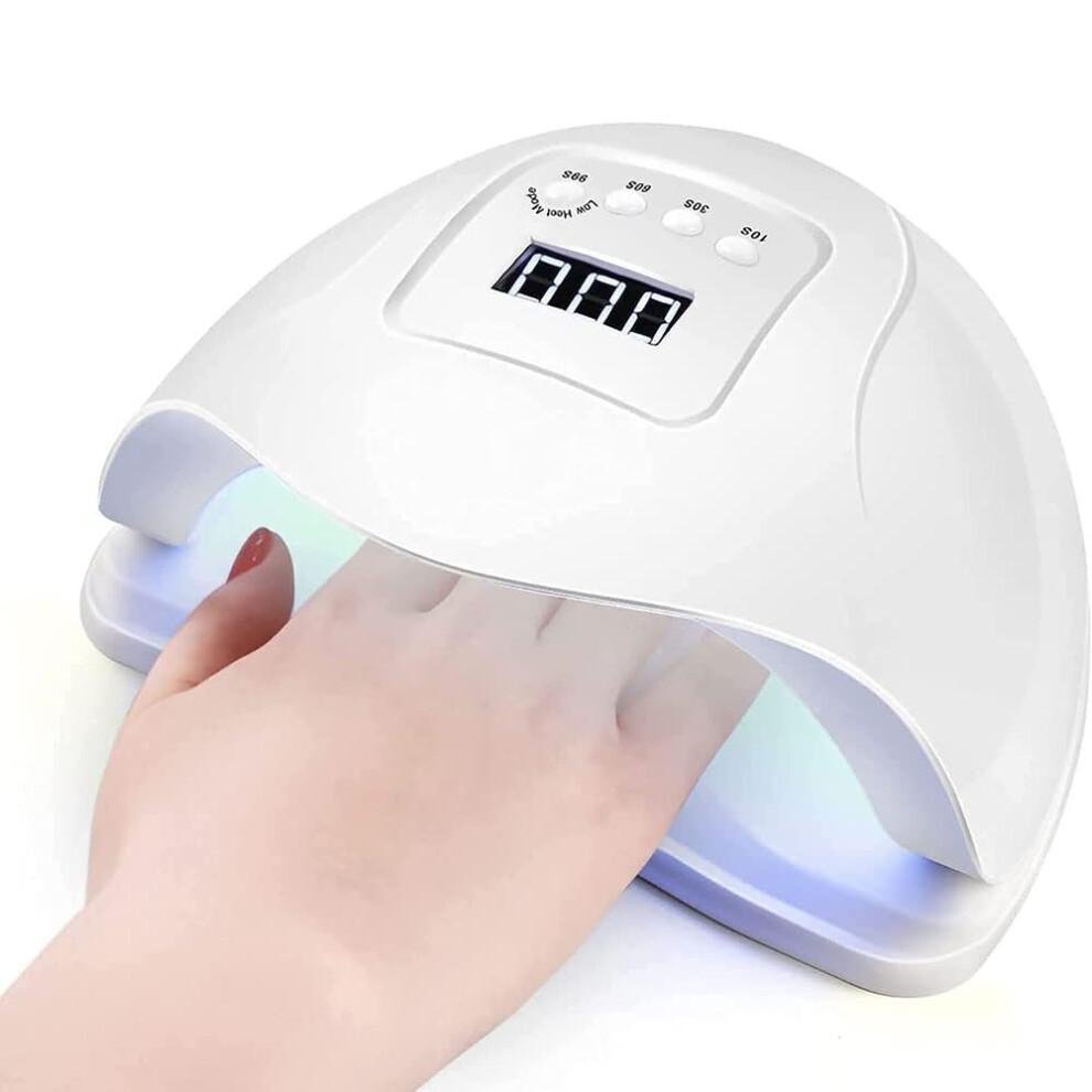120W Professional UV Nail Lamp Nail Dryer with 4 Timer Modes for Fast Gel Curing at Home and Salon