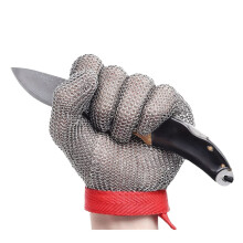 Cut Resistant Gloves Level 9 Protection 304 Stainless Steel Mesh for Kitchen Oyster Shucking 2PCS Medium
