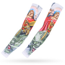 UV Protection Arm Sleeves 98% with Cooling Breathable Compression Fit Tattoo Design for Outdoor Sports