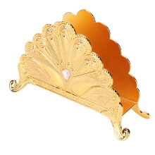 Freestanding Metal Peacock Tissue Dispenser European Design Gold Tone