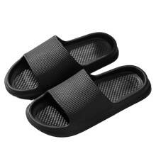 Unisex Slippers Size 7 Black Comfortable Sandals with Supportive Contoured Footbed and SlipResistant Sole