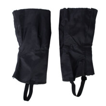 Ademende Zwarte Sneeuw Legging Gaiters Met Klitteband Sluiting