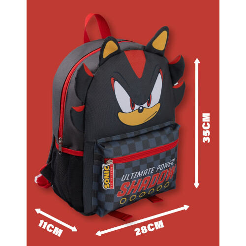 Sonic The Hedgehog Sonic the Hedgehog Backpack (Unisex Kids Grey) 2