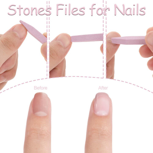 8 Pcs Quartz Nail File Sticks for Precise Shaping, Durable Buffing, MultiColor Salon Tool 2