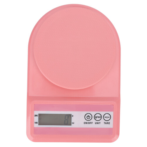 Bilancia digitale da cucina 5 kg, rosa