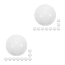 20Pcs White Acrylic Festival Wheel Beads for DIY Party Game Roulette