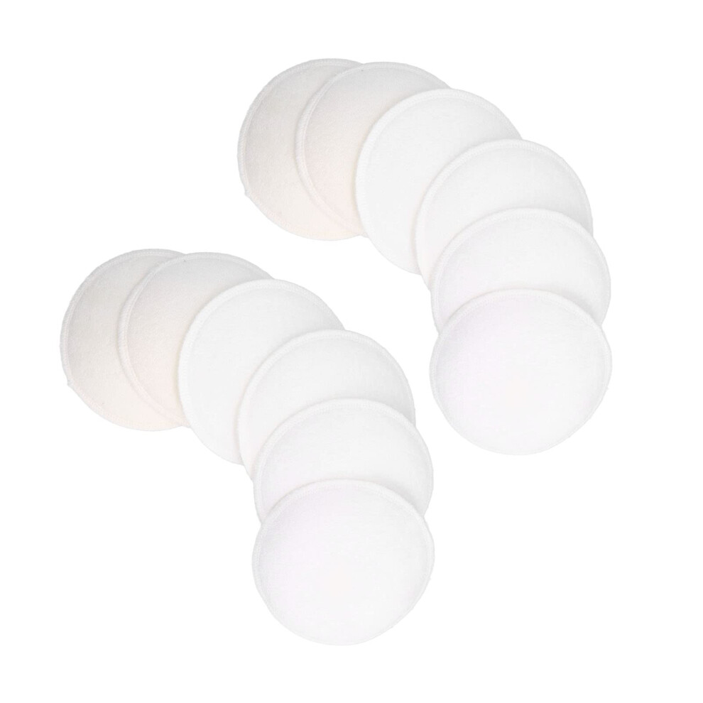 Washable Cotton Breastfeeding Pads 12pcs LeakProof Reusable Nursing Pads for Maternity Comfort