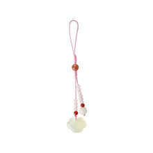 Natural Jade Phone Pendant Handmade Chinese Style Keychain Multipurpose Hanging Ornament