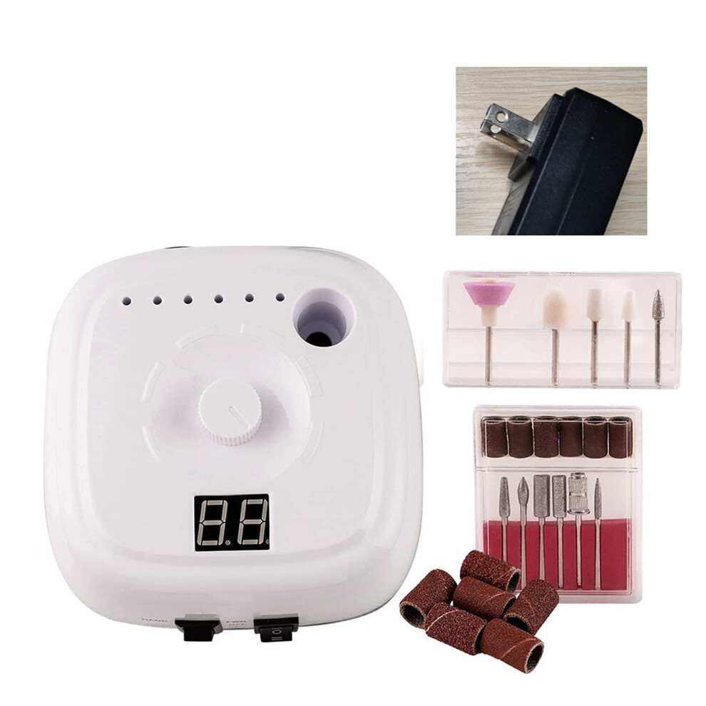 Electric Nail Drill 35000 RPM Professional Nail File for Acrylic Nails Manicure Pedicure Kit Ref: 7527