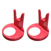 Hot Glue Gun Holder with Red Base, Heat Resistant Stand for Craft Tools and ColorCoded Organization