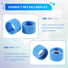 2 Stuks Waterfilterkoppelingsset, voor 28 mm Externe Schroefdraadwaterfilters en Standaard Plastic Flessen, met Pakkingen