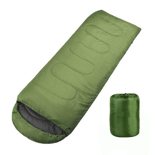 Comfortable Green Waterproof Mummy Sleeping Bag with Hood
